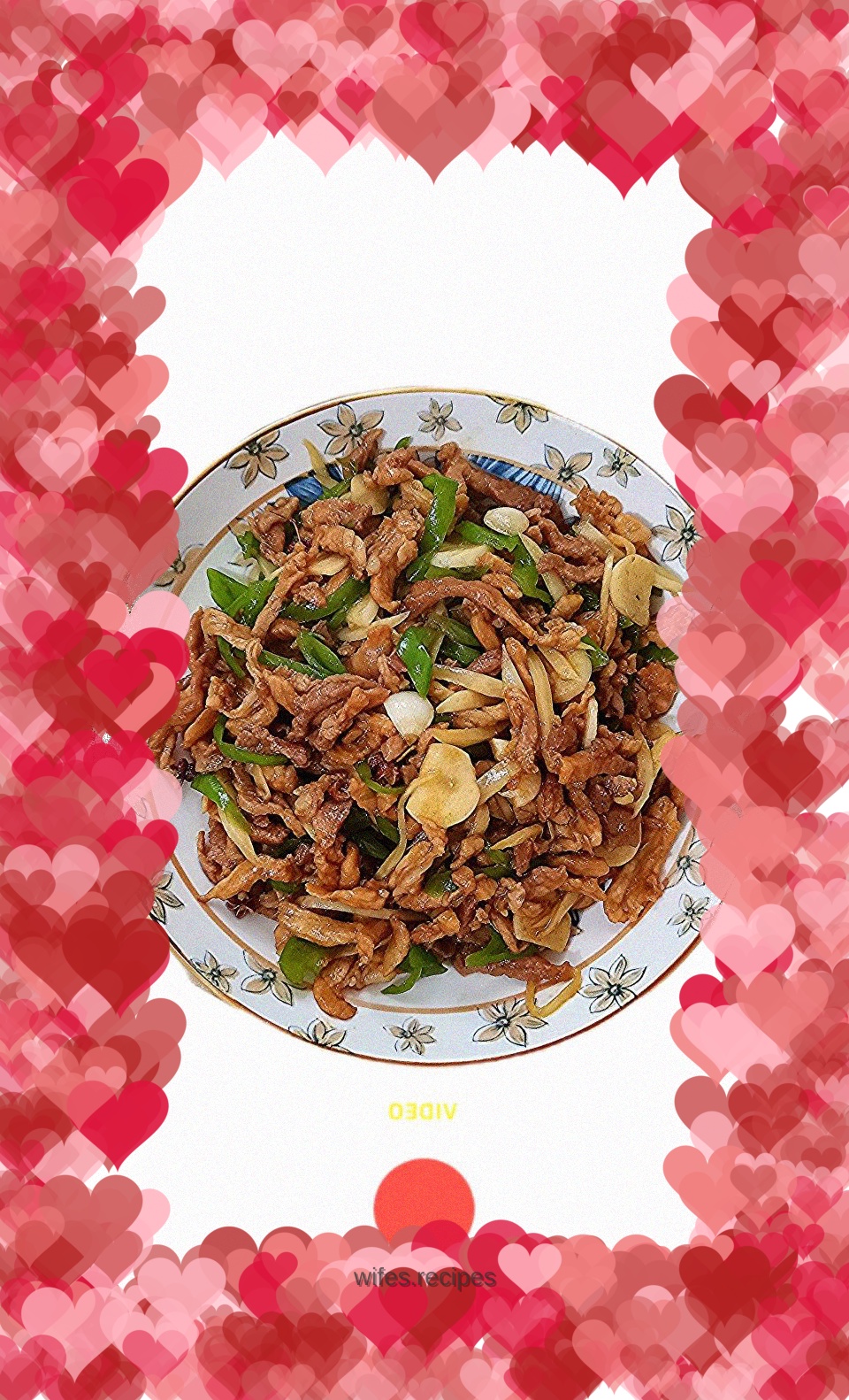 Shredded pork with ginger and green pepper