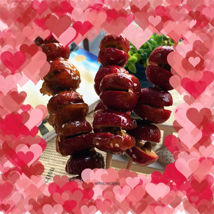 Homemade candied haws