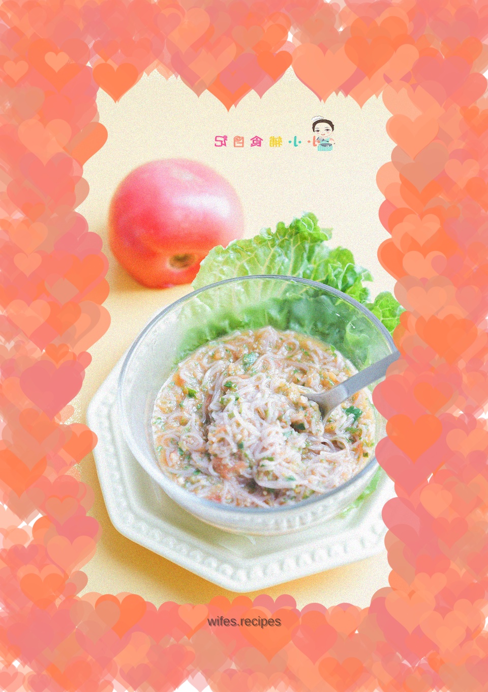 Tomato asparagus noodles over 8 months old