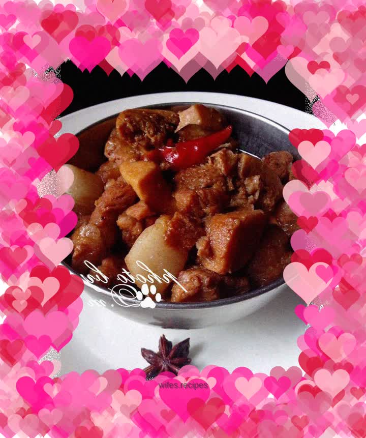 Frozen tofu braised pork