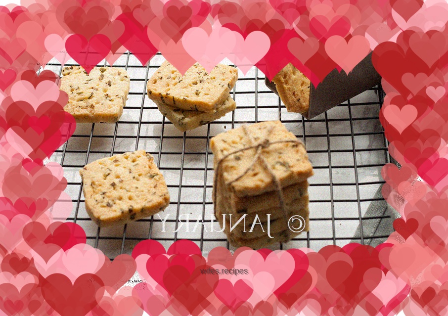 Chive biscuits