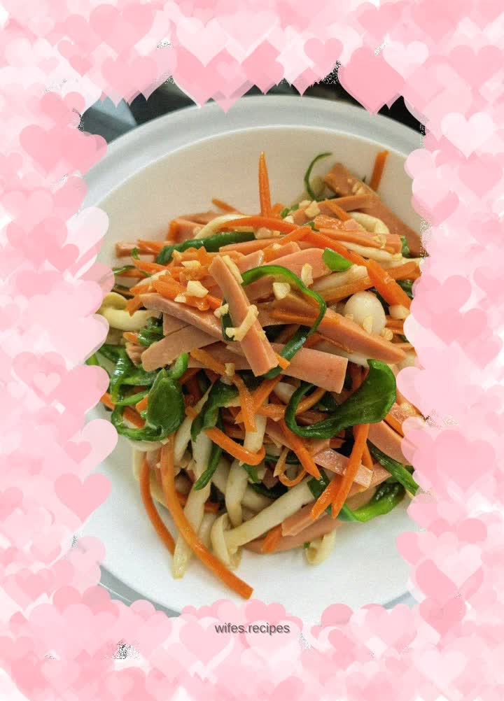 Stir-fried seafood mushrooms