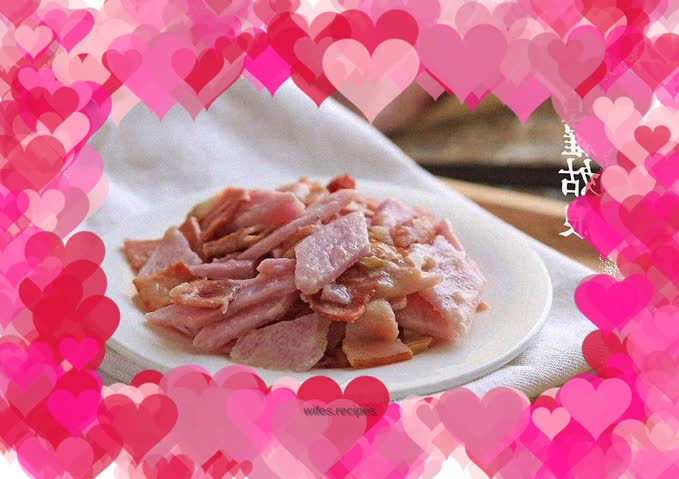 [The "beautiful" and "big" taste of bacon is different] - Fried bacon with purple yam