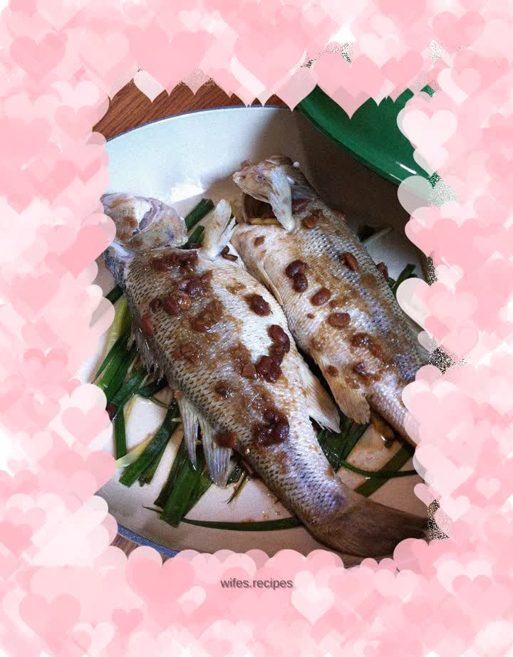 【Baked Sea Bass with Original Black Bean Sauce】