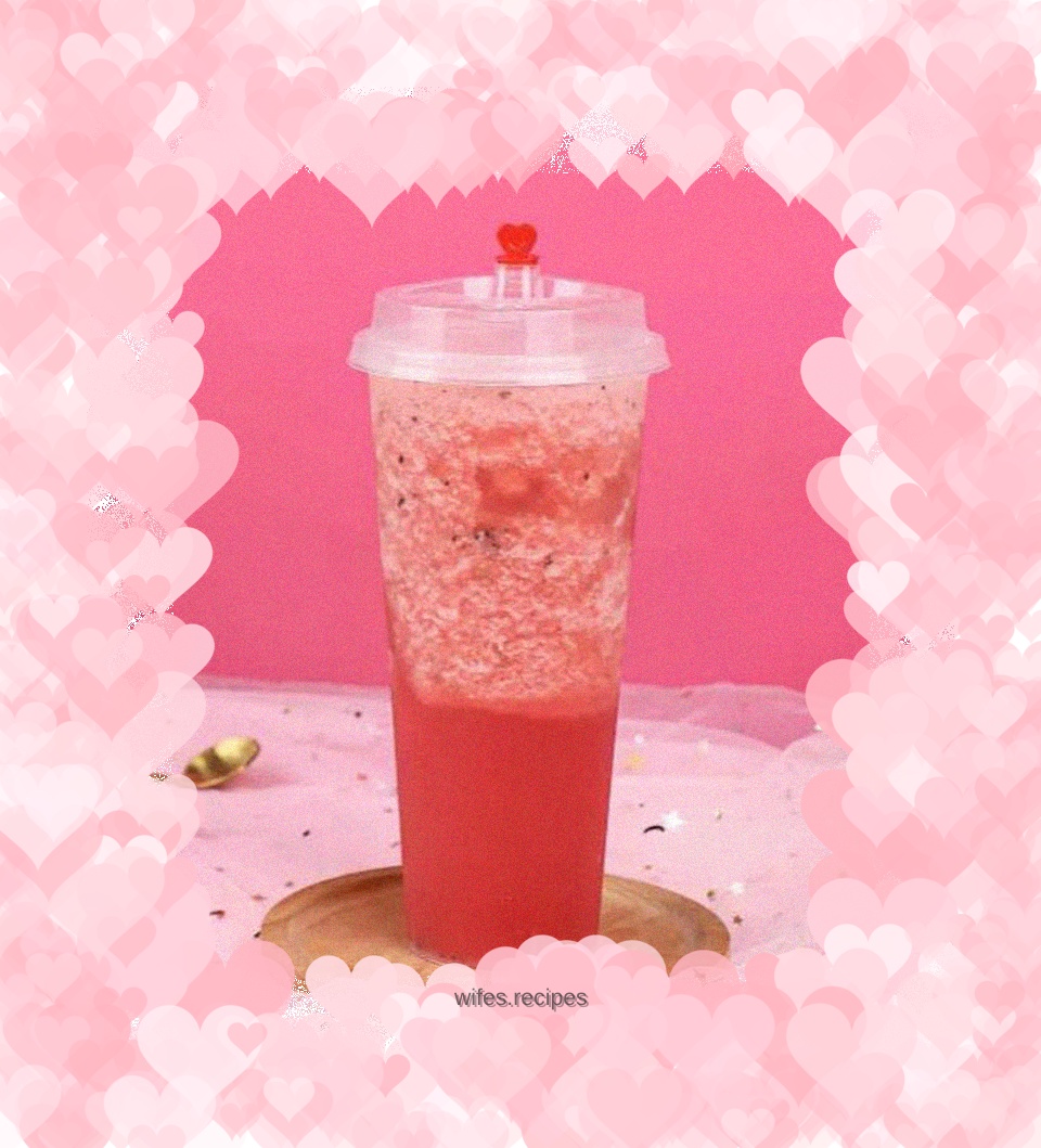 Heytea has the same type of fleshy watermelon, which is so delicious!