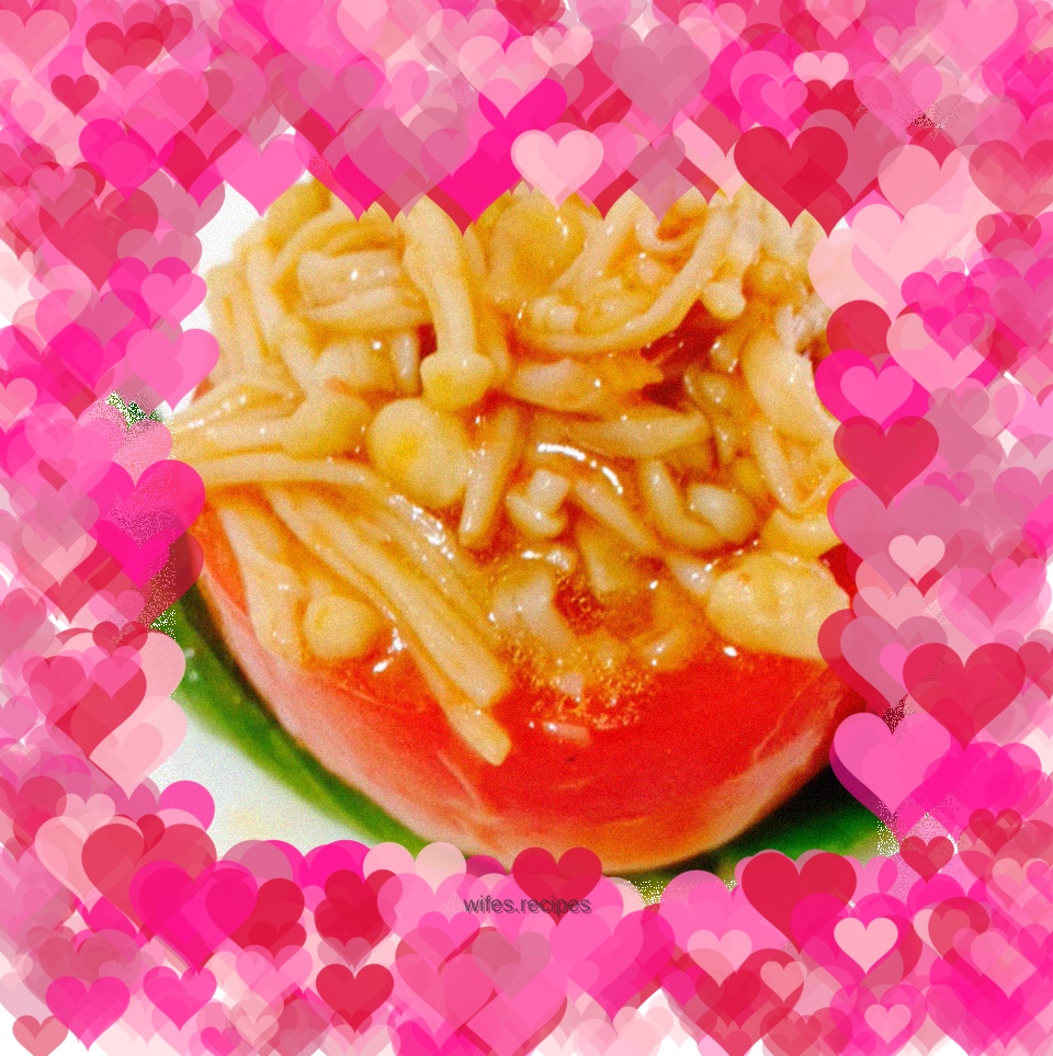 Tomato Gu Braised Enoki Mushrooms
