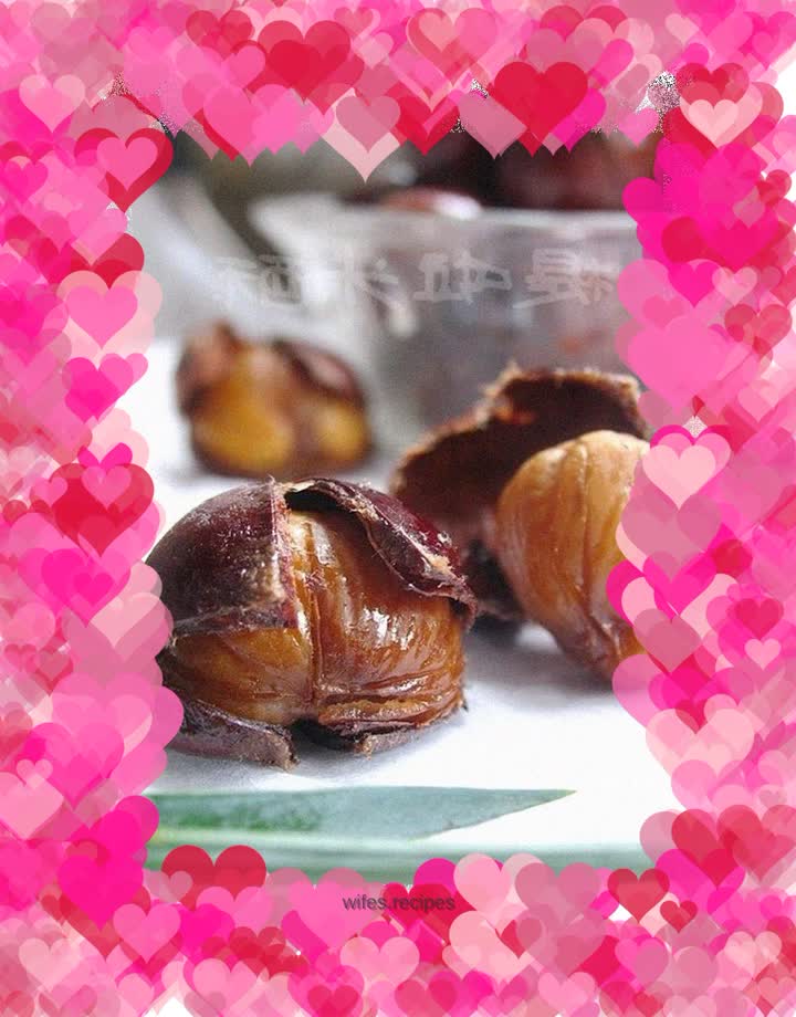 Sweet warmth - chestnuts in sugar water