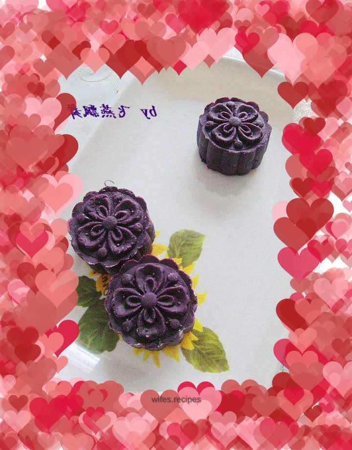 Make your own mooncake fillings-------[Milk-flavored purple sweet potato filling]
