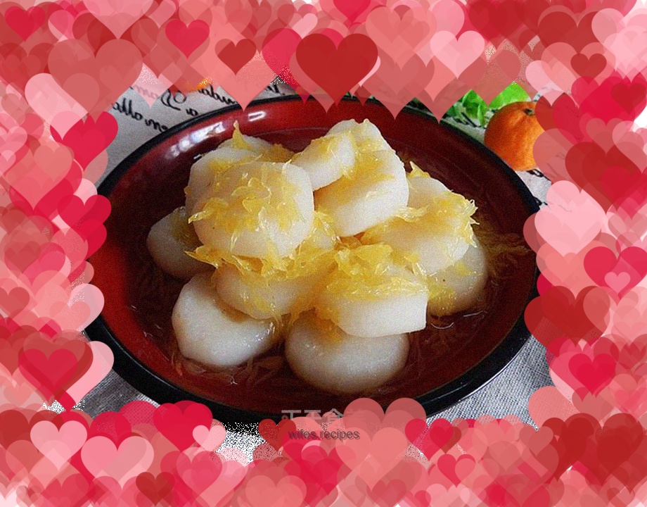 Orange water chestnuts