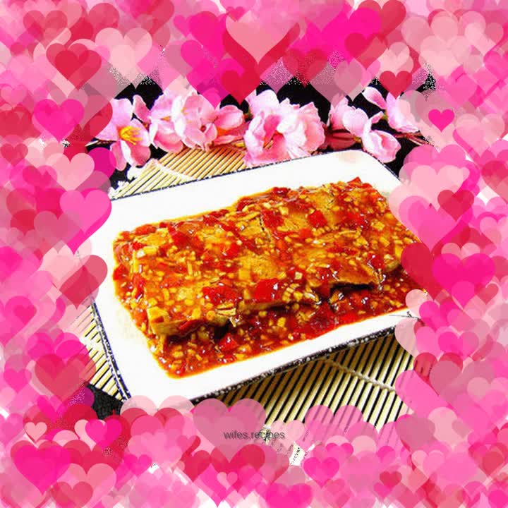 Fish flavored frozen tofu