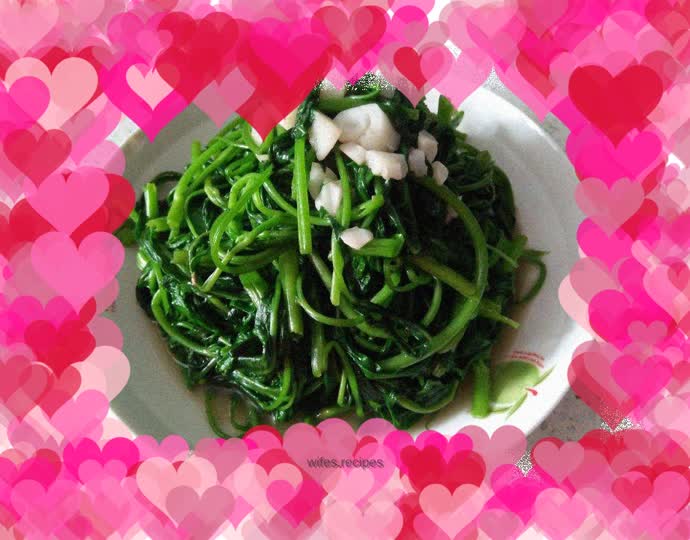 Garlic water spinach