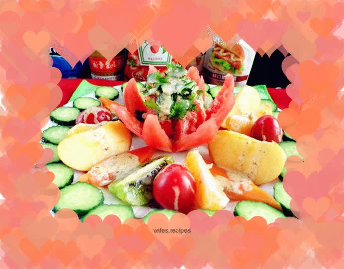 Fruit and vegetable salad