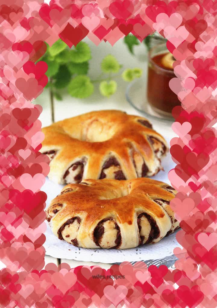 Red bean fancy bread