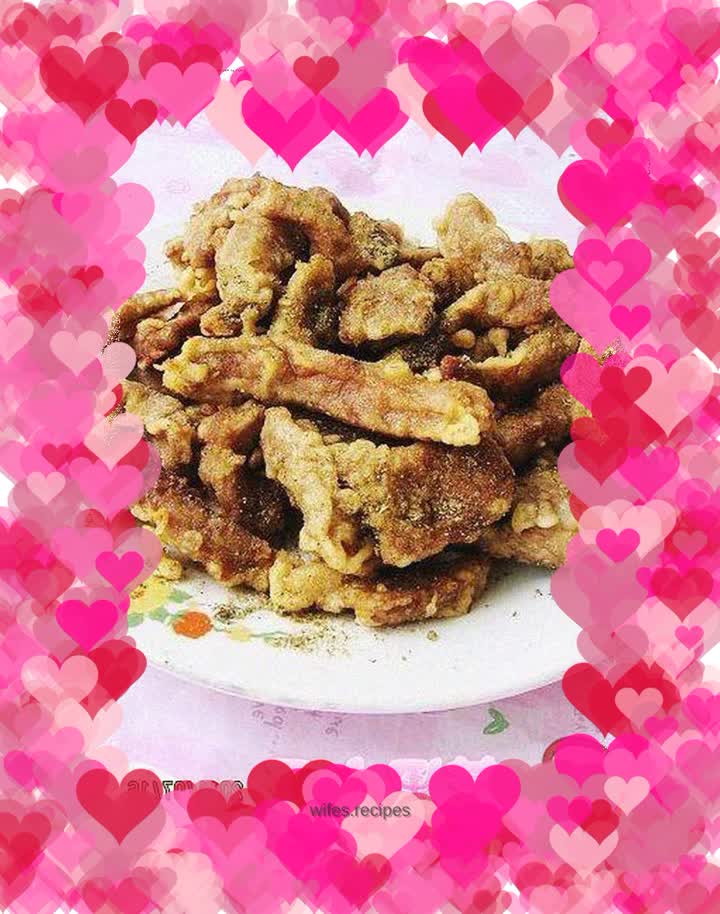 Salt and pepper tenderloin strips