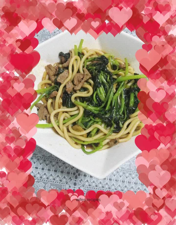 Shredded Pork and Vegetable Udon Noodles