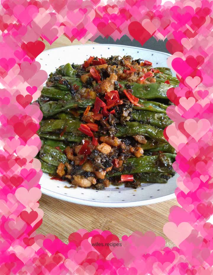 【Sichuan style dry stir-fried green beans】