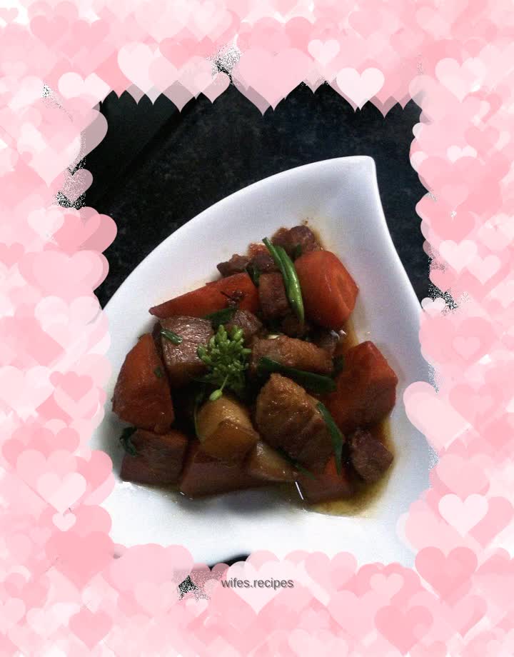 Fat-free braised pork