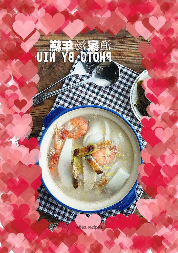 Fisherman soup rice cake