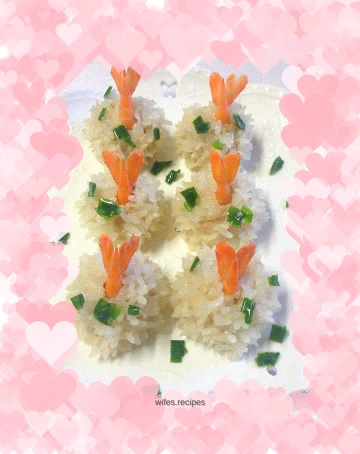 Shrimp and glutinous rice meatballs