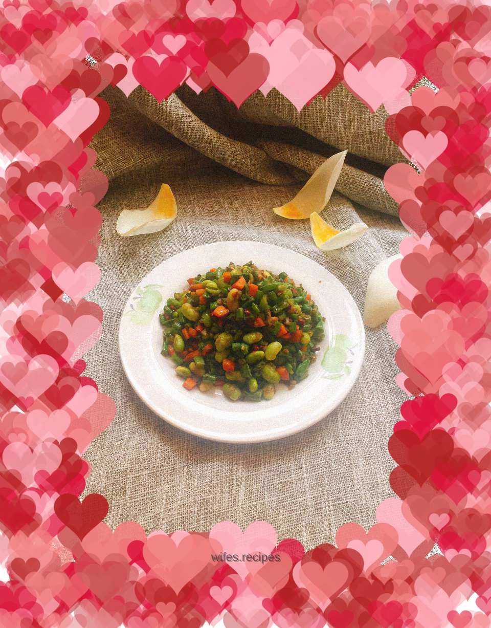 Stir-fried diced vegetables