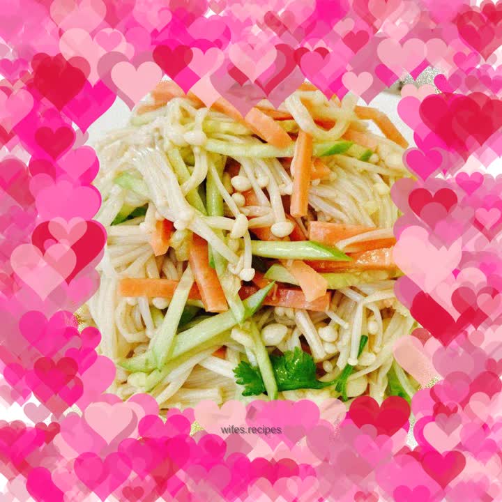 Cold Enoki Mushrooms