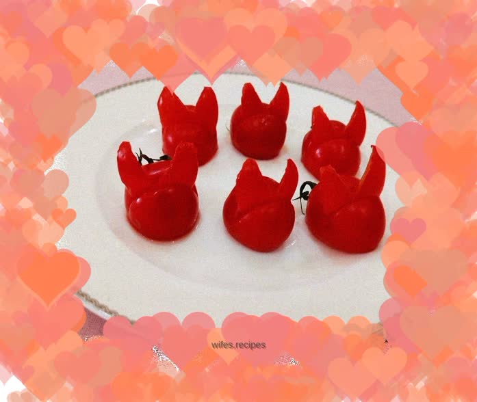 Cherry tomato decoration🐰