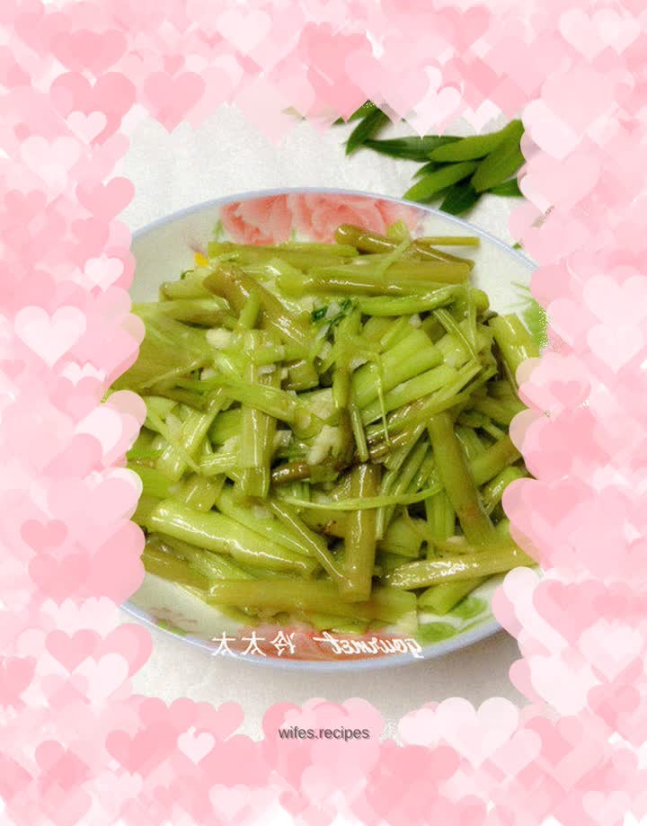 Garlic water spinach