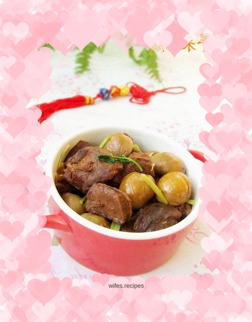 Braised mutton with millet seeds