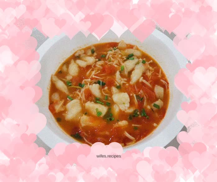 Dragon fish with tomato sauce