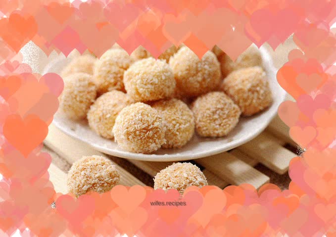 A good place for protein---shredded coconut balls