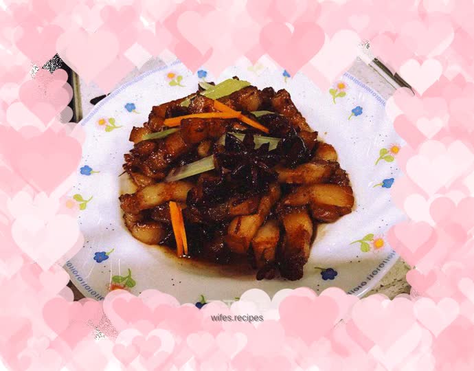 Small pieces of braised pork