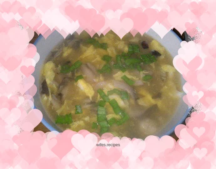 Mushroom meatballs and egg drop soup