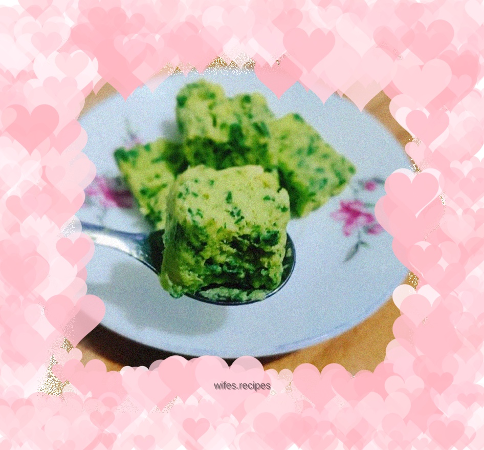 Rice flour vegetable cake