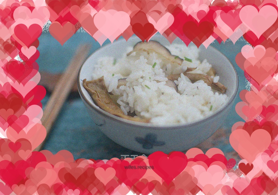 Claypot rice with bamboo shoots