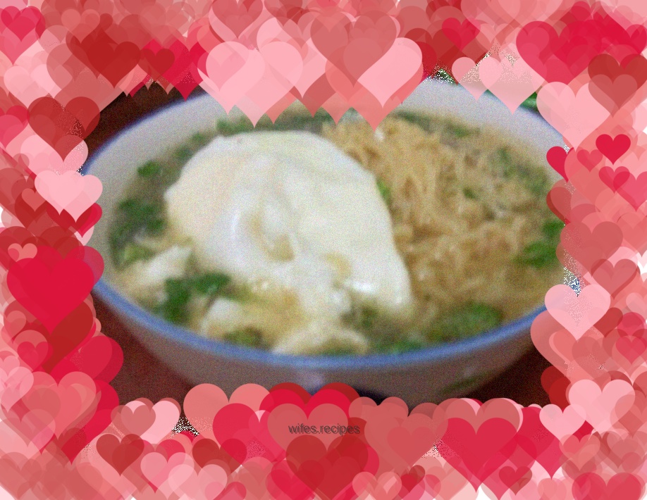 Poached egg instant noodles