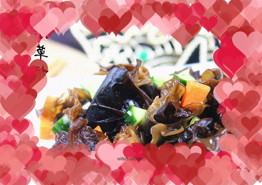 Cold sesame oil and fungus
