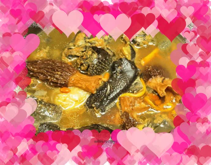 Morel Cordyceps Black Chicken Soup