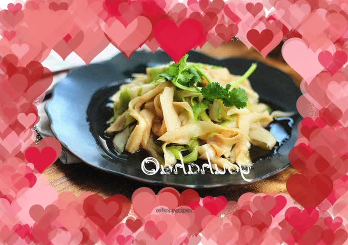 Pleurotus eryngii mixed with abalone sauce