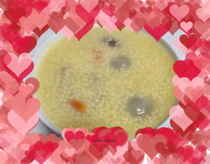 Red dates, longan and millet porridge