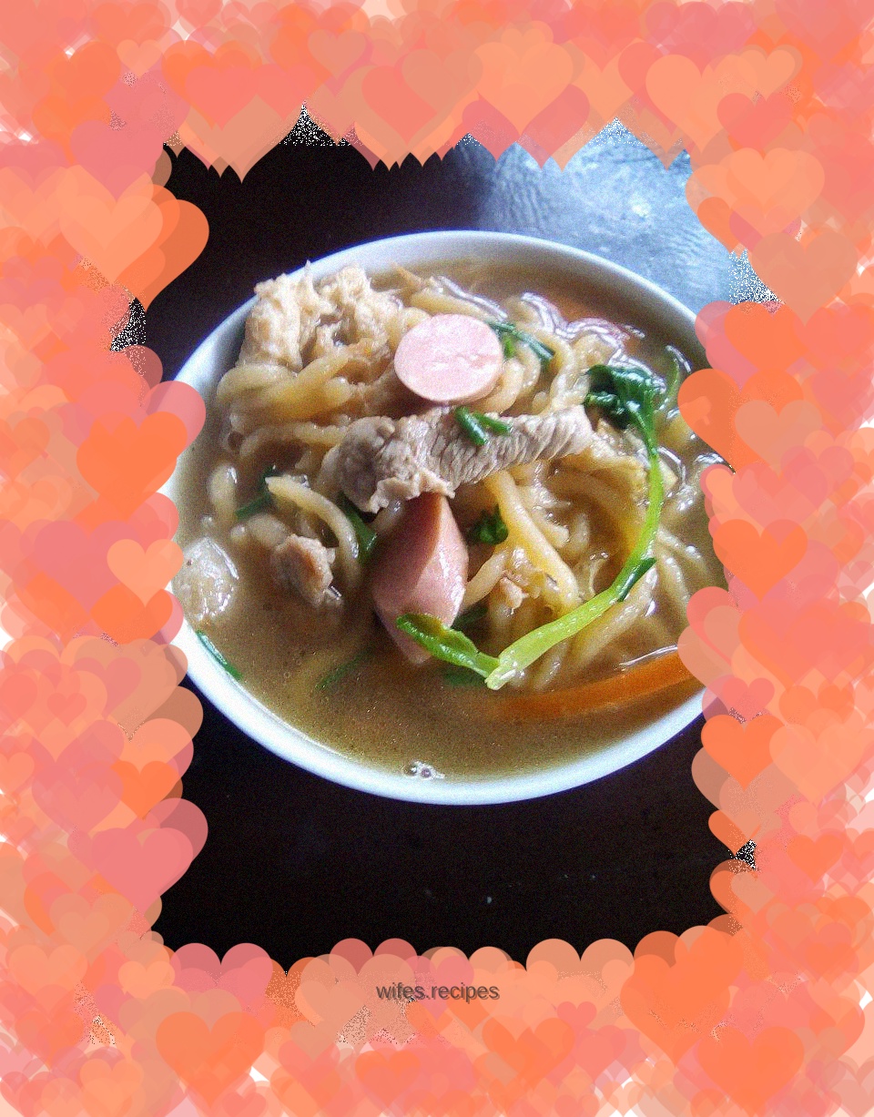 Carrot colored noodles