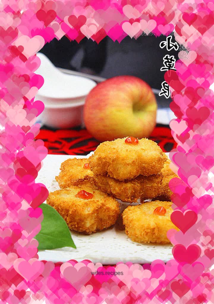 Potato and shrimp cake