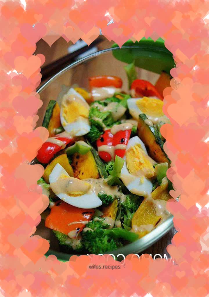 Quick cooked vegetable salad