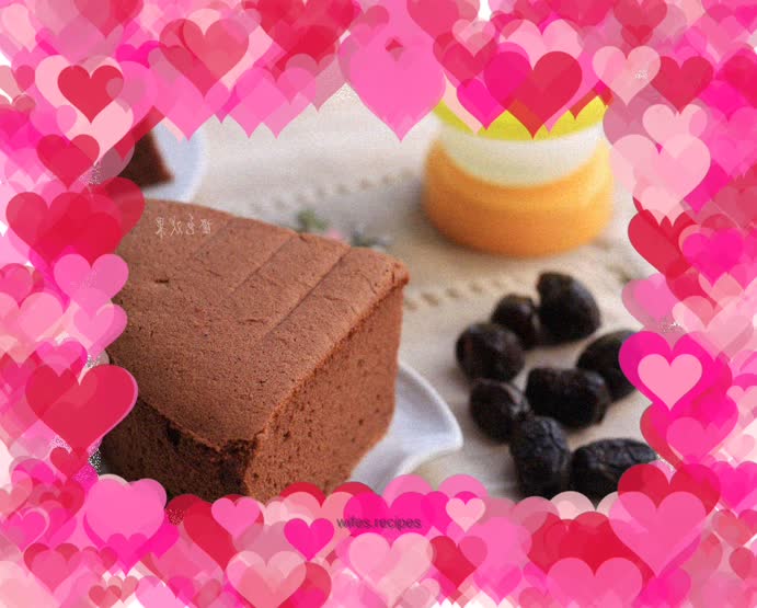 8 inch coffee chiffon