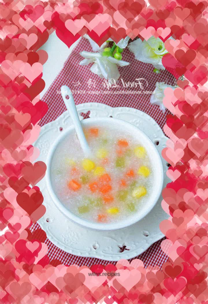 【Colorful vegetable porridge】