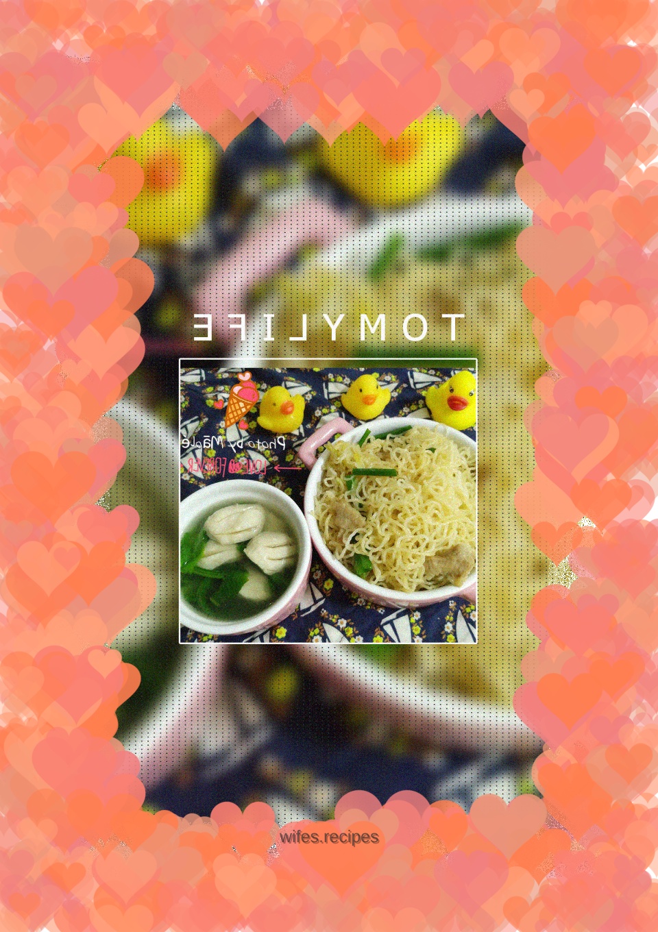 Fried rice noodles on the tip of my tongue in memory