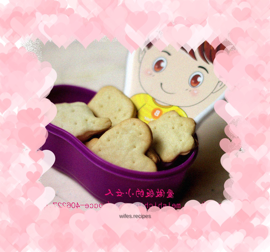 Shape cookies made with my son