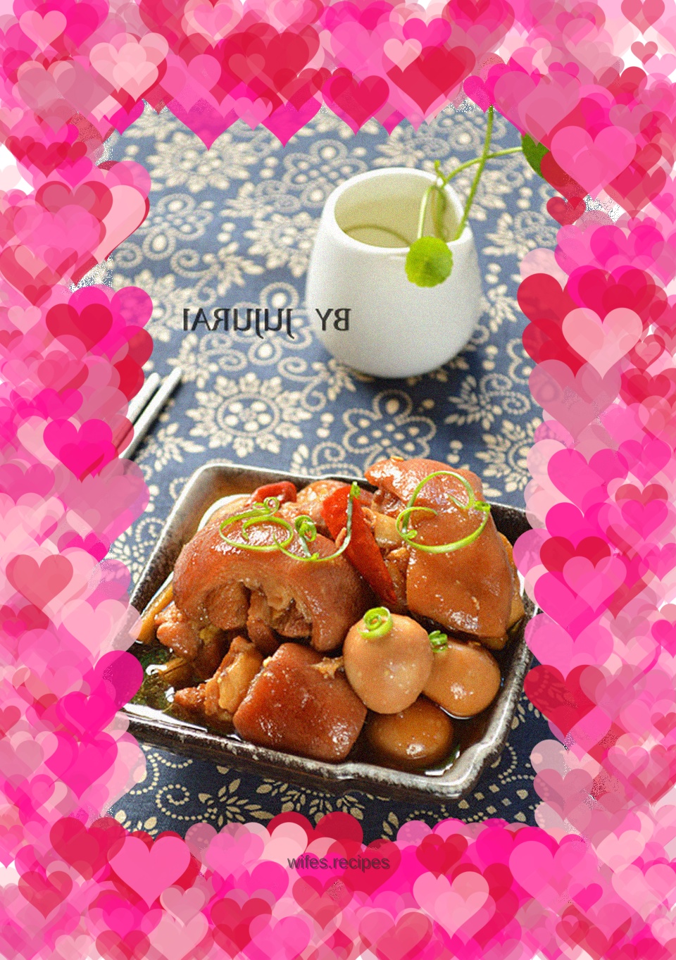 Stewed pork trotters with quail eggs