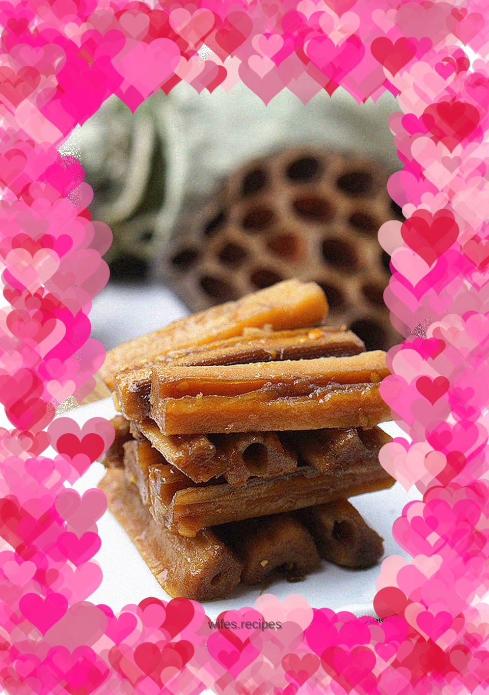 Sauce-flavored lotus root strips