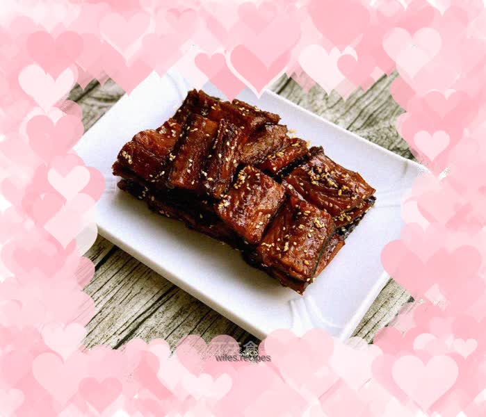 Grilled eel in honey sauce