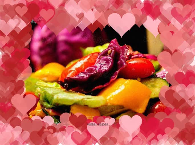 Colorful mixed vegetables